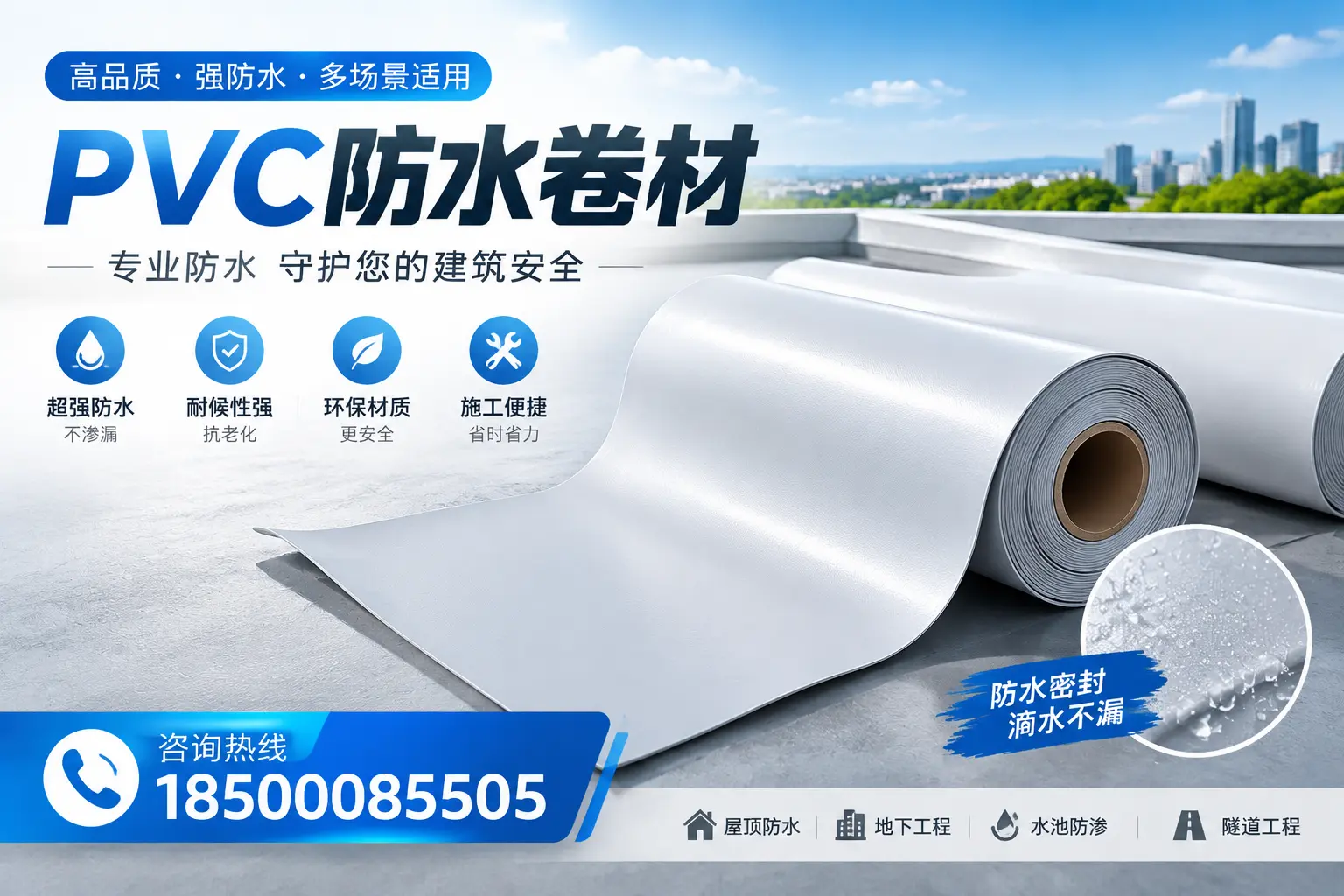 PVC防水卷材的市场竞争分析,临高品牌选择参考